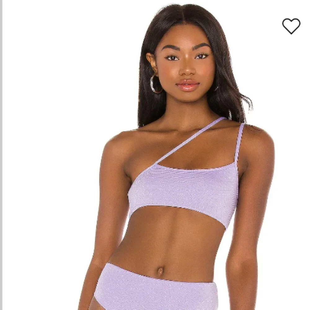 NEW Frankies Bikini Olivia Bikini Purple Top Size M